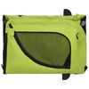 vidaXL Pet Bike Trailer Green and Black Oxford Fabric, Iron, PVC
