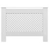vidaXL Radiator Covers 2 pcs White 44.1"x7.5"x32.1" MDF
