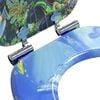 vidaXL WC Toilet Seats 2 pcs with Soft Close Lids MDF Dolphins Design (2x143930)