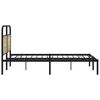 vidaXL Bed Frame Sonoma Oak Steel, Engineered wood King Size Bed Frame