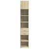 vidaXL Slim Storage Cabinet Sonoma Oak Engineered Wood Slim
