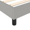 vidaXL Bed Frame Light Grey 100% Polyester fabric, plywood, engineered wood