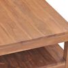 vidaXL Coffee Table Natural Teak Solid Teak Wood Medium Coffee Table