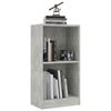 vidaXL Bookshelf Concrete Grey Engineered wood Compact Bookshelf