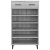 vidaXL Shoe Cabinet Grey Sonoma Engineered Wood Medium Shoe Cabinet