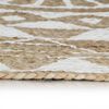 vidaXL Area Rug Natural and white Braided jute 59.1 in diameter