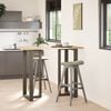 vidaXL Bar Table Legs T-Shaped 2 pcs Natural Steel 23.6 x 13.8 x (43.3-43.7) " Steel