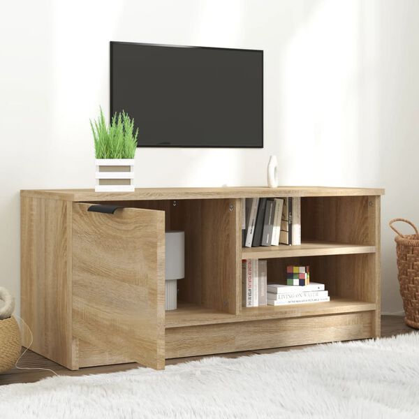 vidaXL TV Cabinet Sonoma oak Engineered wood 31.5x13.8x14.4 in