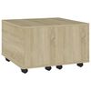vidaXL Coffee Table Sonoma oak Engineered wood Medium Extendable