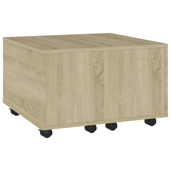 vidaXL Coffee Table Sonoma oak Engineered wood Medium Extendable