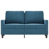 vidaXL 2-Seater Sofa Blue 47.2" Velvet
