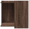 vidaXL Cat Litter Box Enclosure Brown Oak Engineered Wood Compact