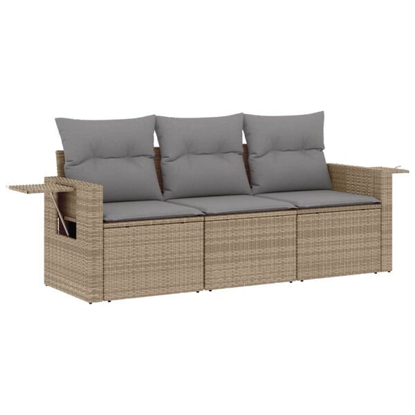 vidaXL Garden Sofa Set Beige