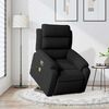 vidaXL Stand up Massage Recliner Chair Black Velvet