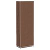 vidaXL Shoe Rack Brown Powder-coated steel, non-woven fabric