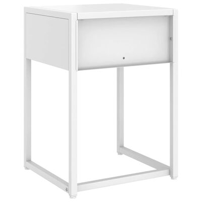 vidaXL Side Cabinet White 15"x13.8"x21.3" Steel
