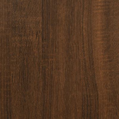 vidaXL Corner Desk Brown Oak 57.1"x39.4"x29.9" Engineered Wood