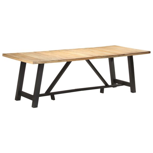 vidaXL Dining Table 94.5"x39.4"x29.9" Rough Mango Wood