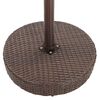 vidaXL Garden Bar Set Brown PE rattan Medium Footrest Garden Bar Set