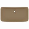 vidaXL Luxury Basin Rectangular Matt Cream 28.0x15.0" Ceramic