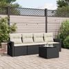 vidaXL Garden Sofa Set Black