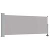 vidaXL Side Awning Grey Polyester and iron 39.4 x 118.1 in Retractable