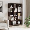 vidaXL Bookcase Brown oak Engineered wood Medium-Large Bookcase