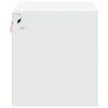 vidaXL Wall-mounted Bedside Cabinet White Engineered wood Compact