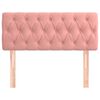 vidaXL Headboard Pink 35.4"x2.8"x30.7"/34.6" Velvet
