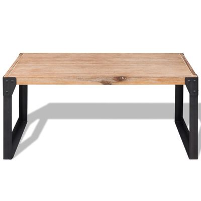 vidaXL Coffee Table Solid Acacia Wood 39.4"x23.6"x17.7"