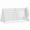 vidaXL Chicken Cage Silver 43.31 x 21.65 x 21.65 in Galvanised Steel