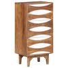 vidaXL Chest Of Drawer Wheat finish Solid Acacia Wood Tall