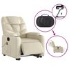 vidaXL Electric Stand Up Massage Recliner Chair Cream