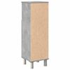 vidaXL Bathroom Cabinet Concrete Grey Engineered Wood 11.8x11.8x37.4 in
