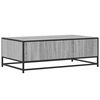 vidaXL Coffee Table Grey Sonoma Engineered Wood, Metal