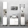 vidaXL Bathroom Furniture Set White Engineered wood, metal Large