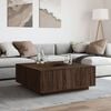vidaXL Coffee Table Brown Oak Engineered Wood 39.4 x 39.4 x 15.7 in
