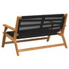 vidaXL Garden Furniture Black 78 x 122 x 73cm Solid Acacia wood