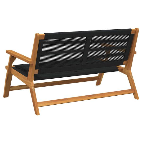 vidaXL Garden Furniture Black 78 x 122 x 73cm Solid Acacia wood
