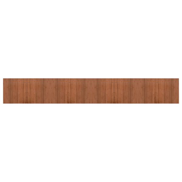 vidaXL Rug Brown Bamboo, Polypropylene 23.6 x 157.5 in Non-slip