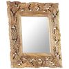 vidaXL Mirror Natural Brown Solid Mango Wood Medium Decorative Inlays