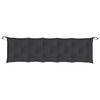 vidaXL Garden Bench Cushion Set of 2 Black Oxford fabric, Hollow fiber