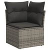 vidaXL Garden Sofa Set Dark Grey, Grey