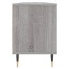 vidaXL TV Cabinet Grey Sonoma Engineered Wood, Iron Large TV Cabinet
