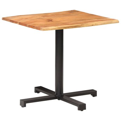 vidaXL Bistro Table with Live Edges 31.5"x31.5"x29.5" Solid Acacia Wood