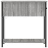 vidaXL Bedside Cabinet Set of 2 Grey Sonoma Engineered wood, iron