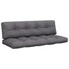 vidaXL Pallet Cushion Anthracite 100% polyester, Hollow fiber