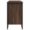 vidaXL Bathroom Sink Cabinet Brown Oak Engineered Wood, Metal Medium