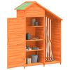 vidaXL Garden Tool Shed Brown Solid pine wood, Plywood Medium