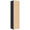 vidaXL Highboard Black 17.7"x16.7"x72.8" Engineered Wood